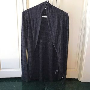 Dark Grey Open Cardigan